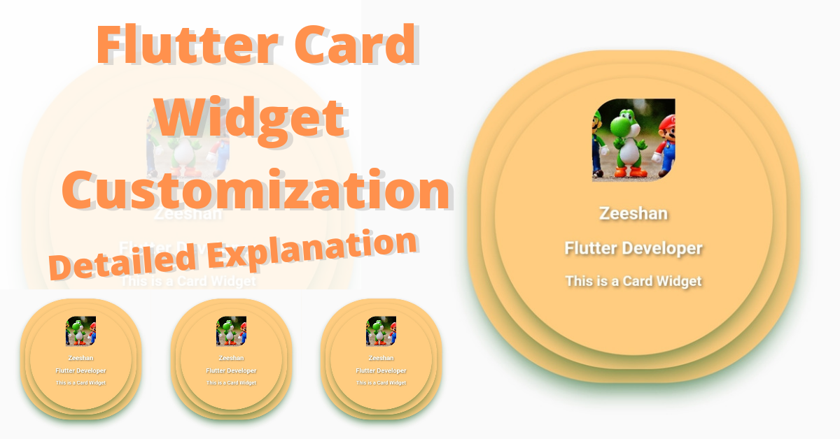 flutter card widget customuzation