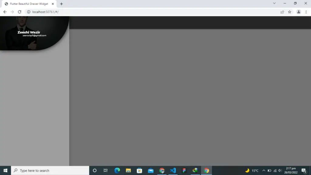 Flutter Web Template - Flutter Web Drawer Widget Example - Let Me Flutter