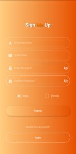 Beautiful Signup Flutter Form UI Design 3 flutter form ui design