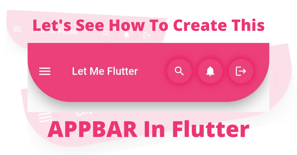 flutter beautiful appbar widget