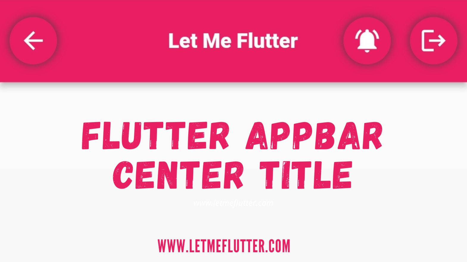 flutter appbar title center