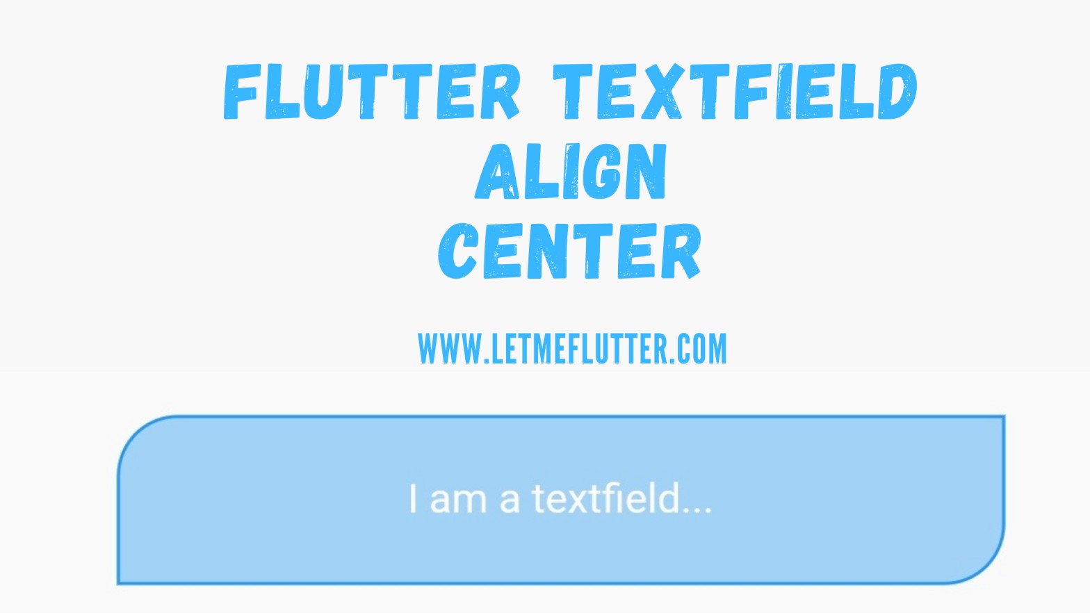 flutter textfield align center