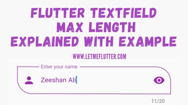 flutter textfield maxlength