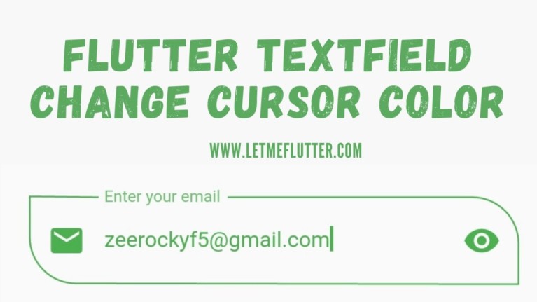 flutter textfield cursor color