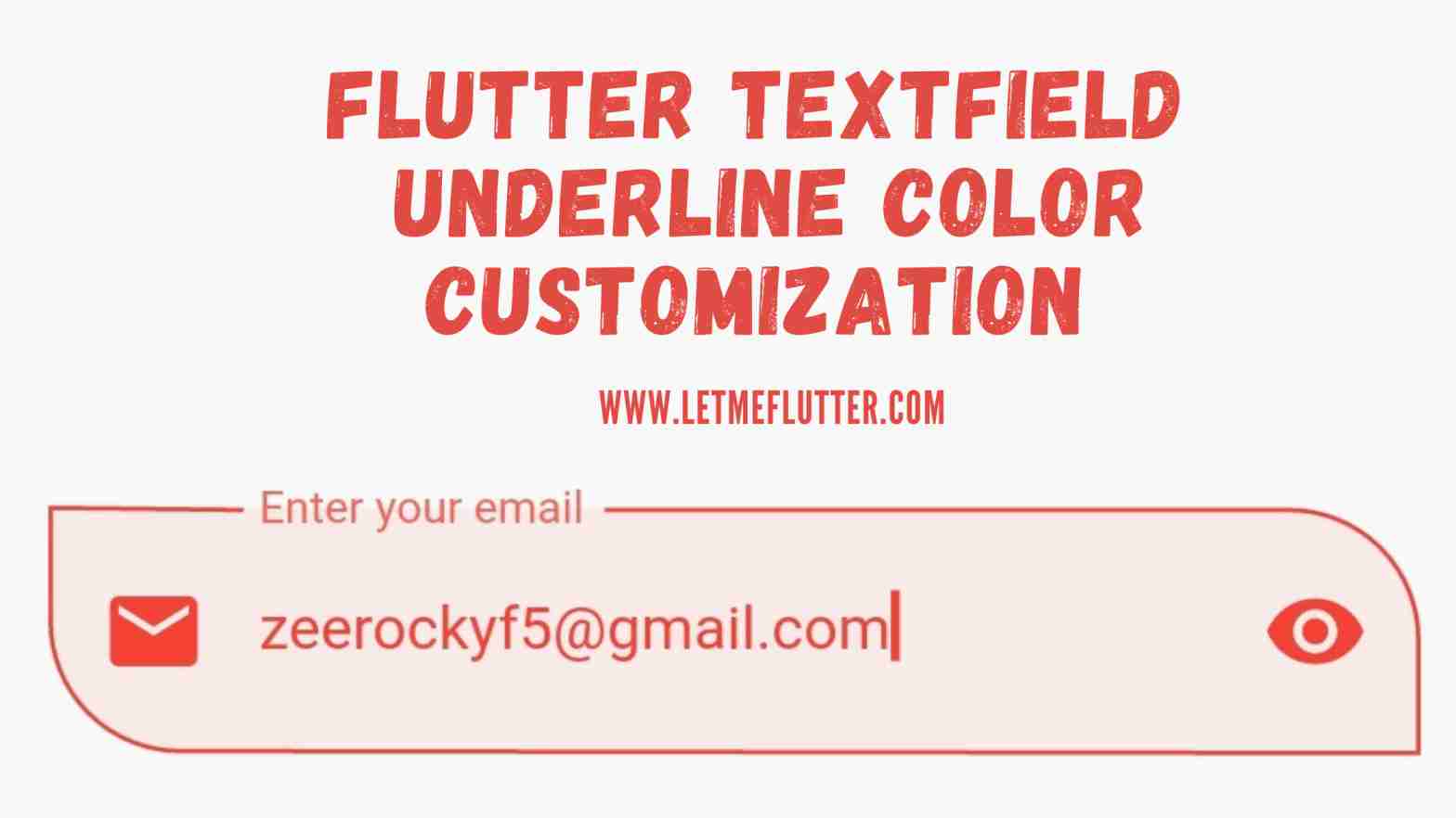 flutter textfield underline color