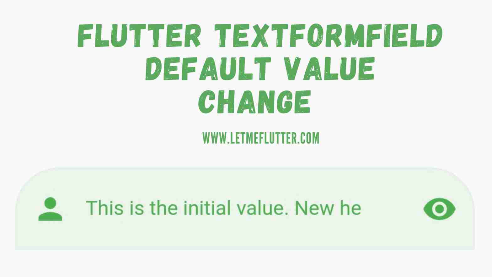 flutter textformfield default value