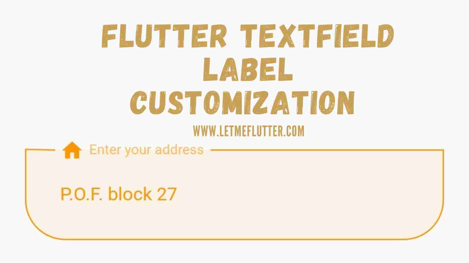flutter textfield label