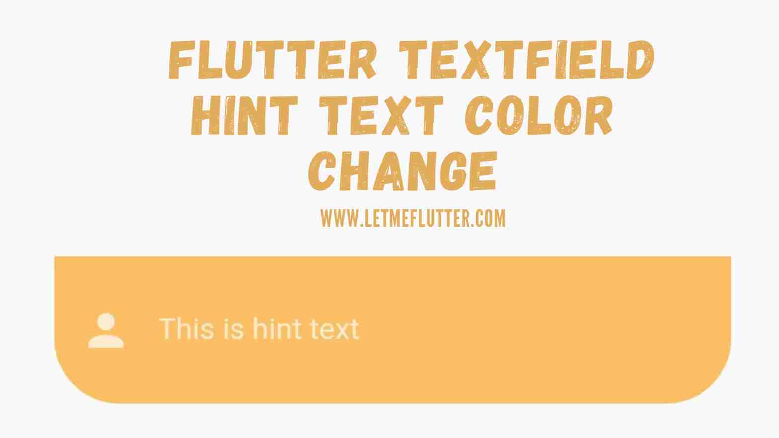 flutter textfield hint text color