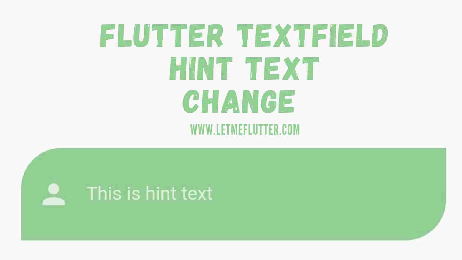 flutter textfield hint text