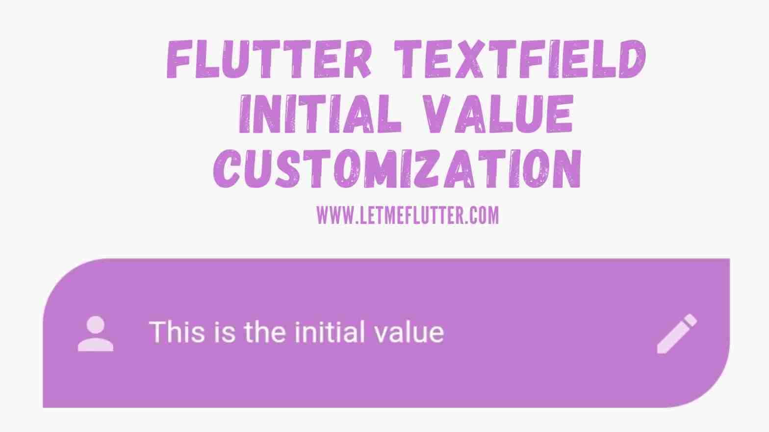 flutter textfield initial value