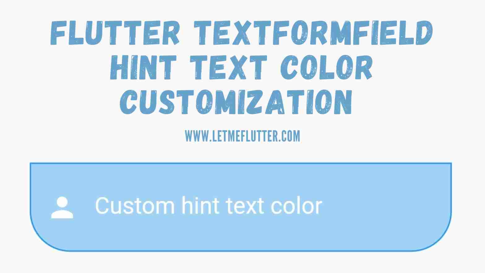 flutter textformfield hint text color