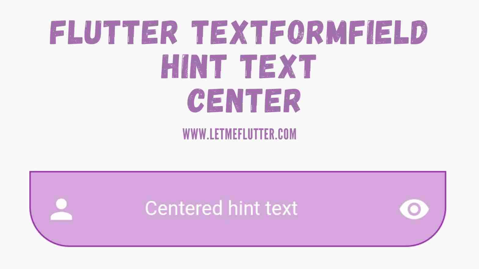 flutter textformfield hint text center