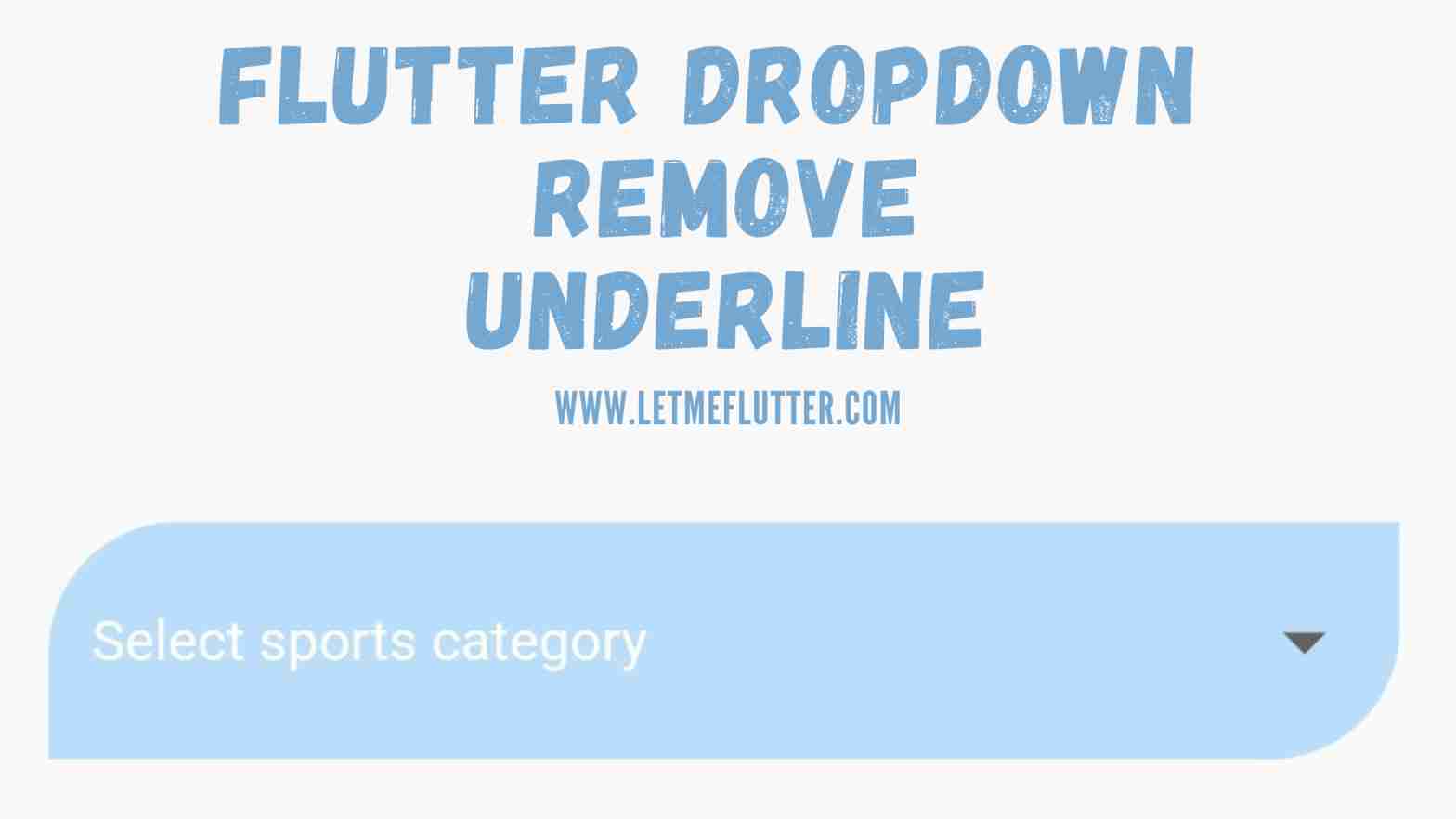 flutter dropdown remove underline