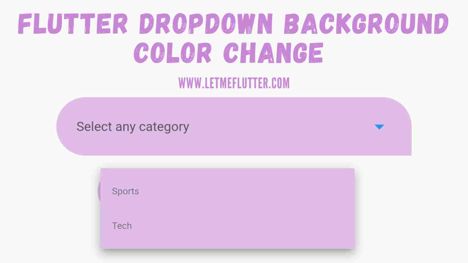 Flutter dropdown background color