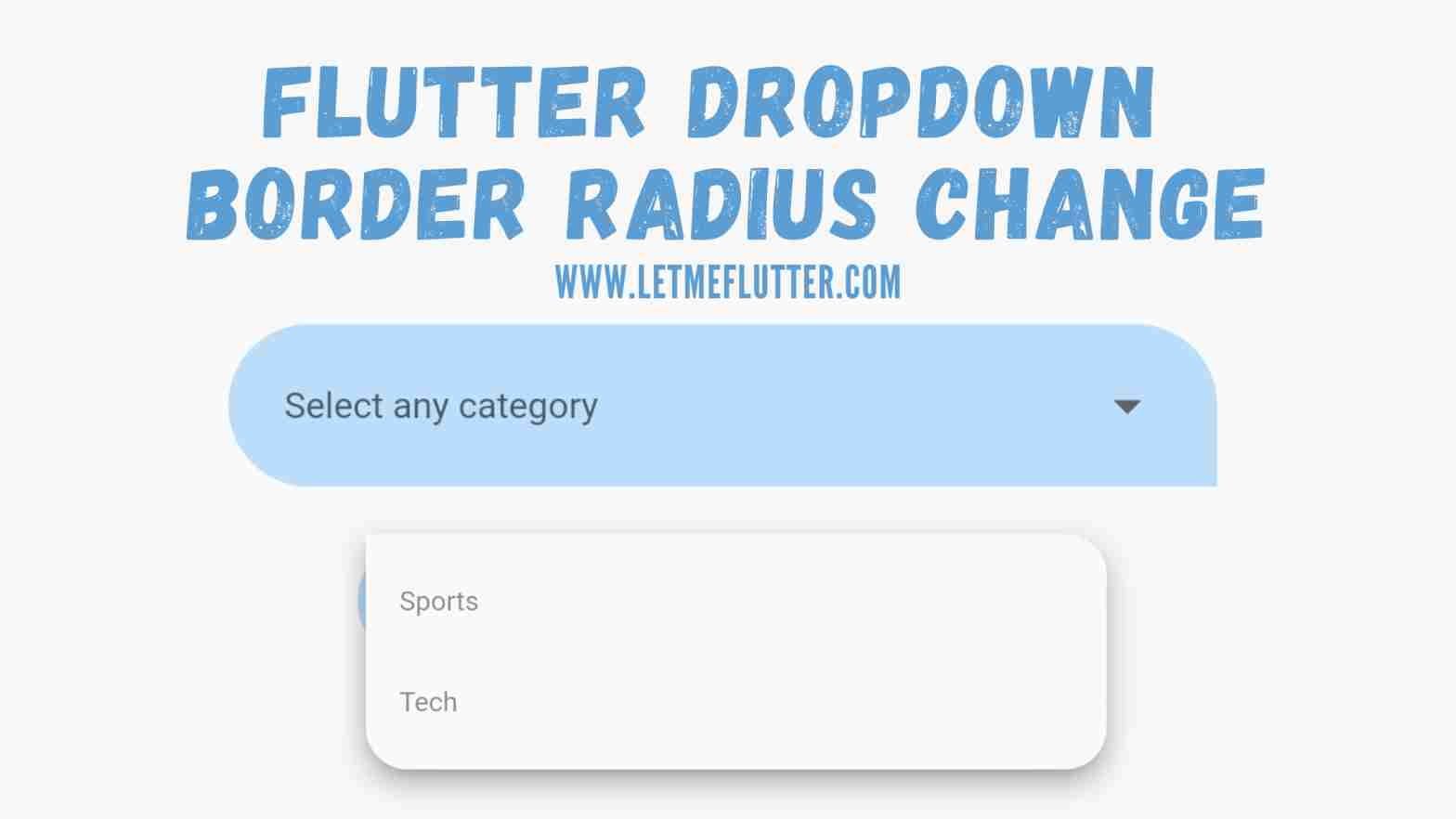flutter dropdown border radius