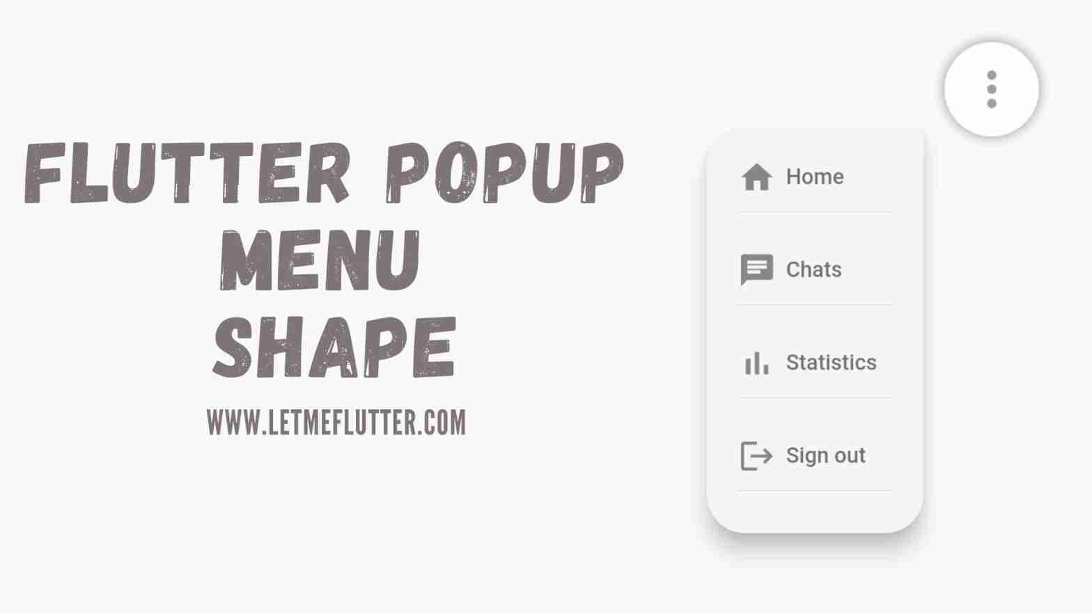 flutter popup menu shape