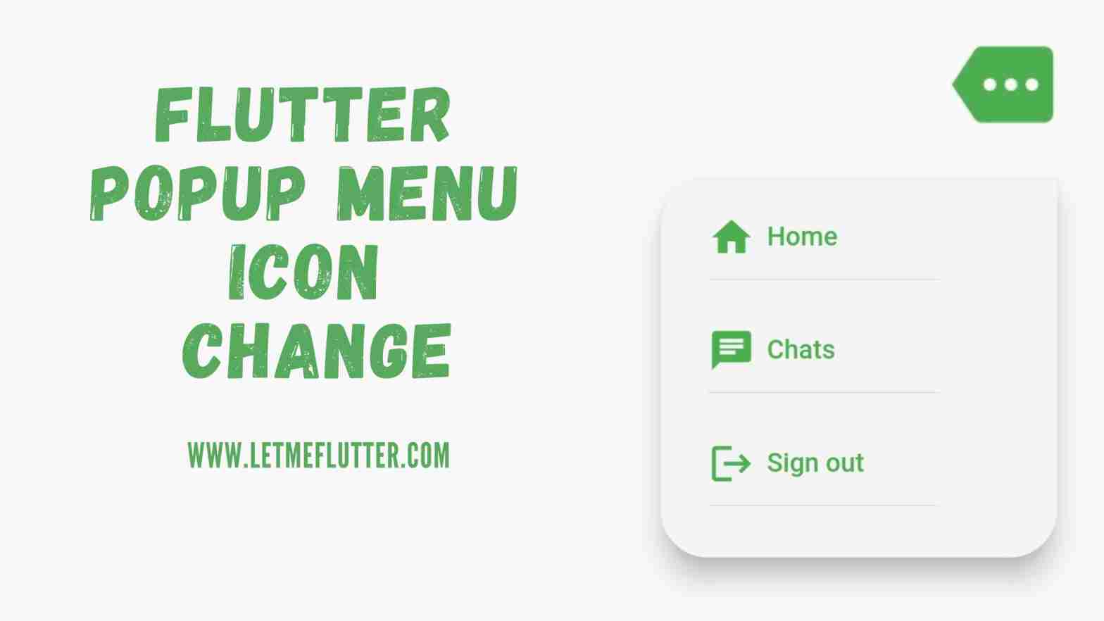 change popup menu icon flutter