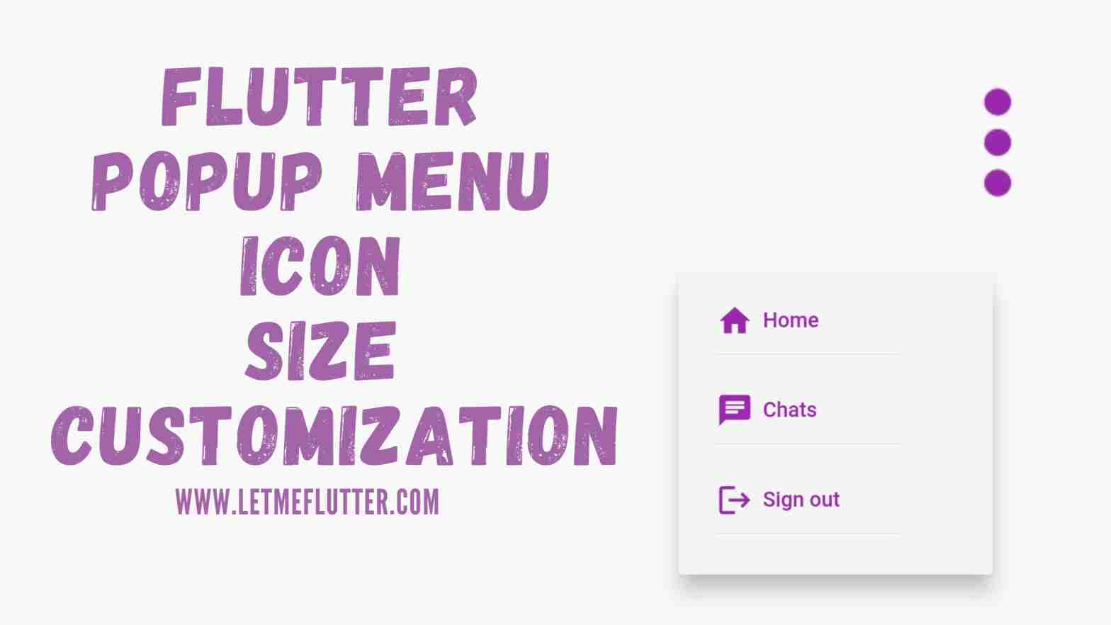 flutter popup menu icon size