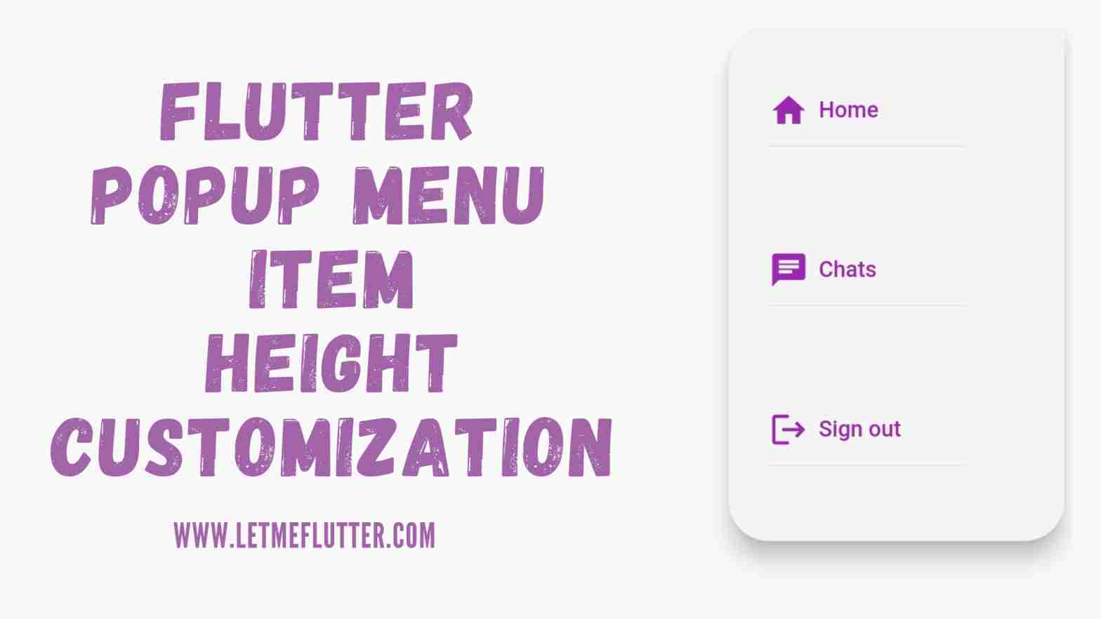 flutter popup menu item height