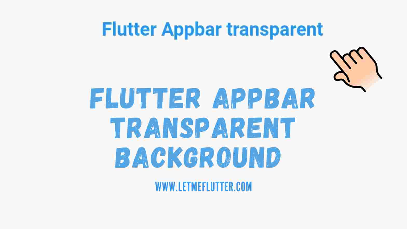 flutter appbar transparent