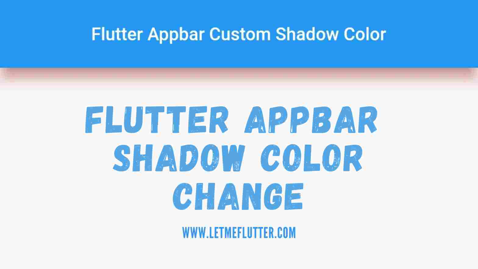 Flutter appbar shadow color