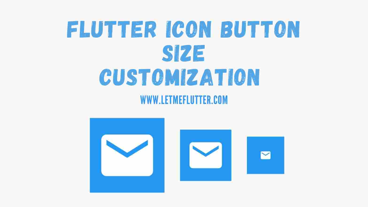 Flutter icon button size