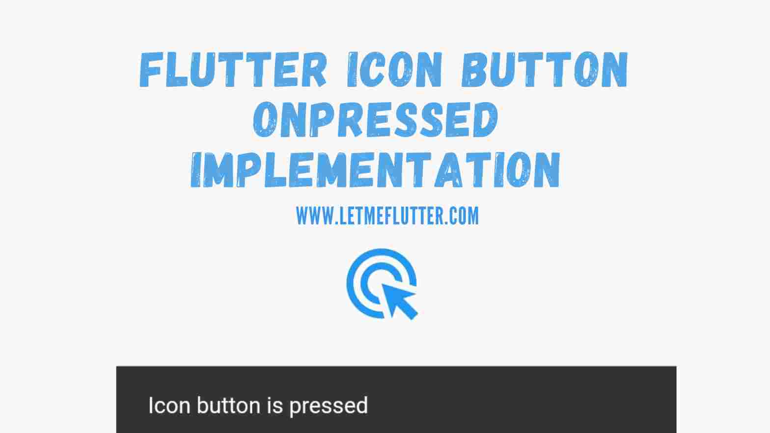 Flutter icon button onPressed