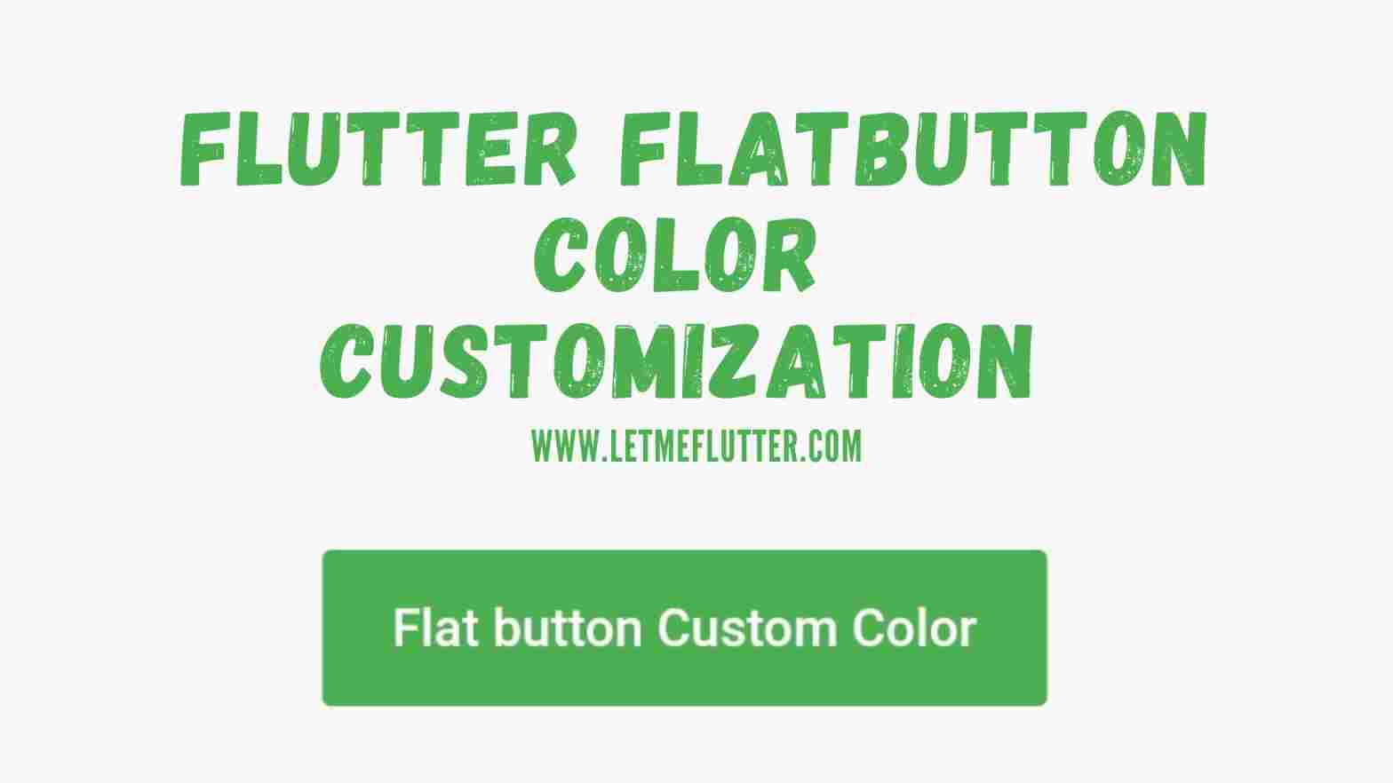 Flutter Flatbutton color