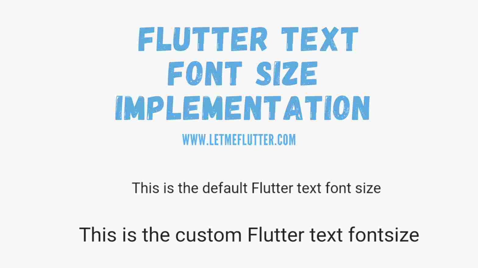 flutter text font size