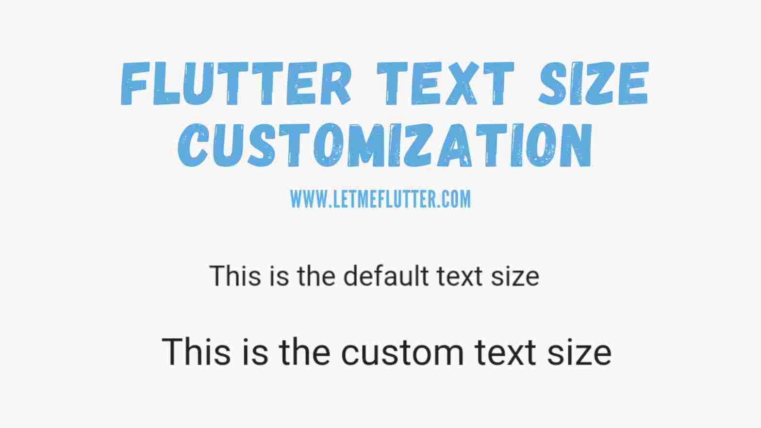 flutter text size