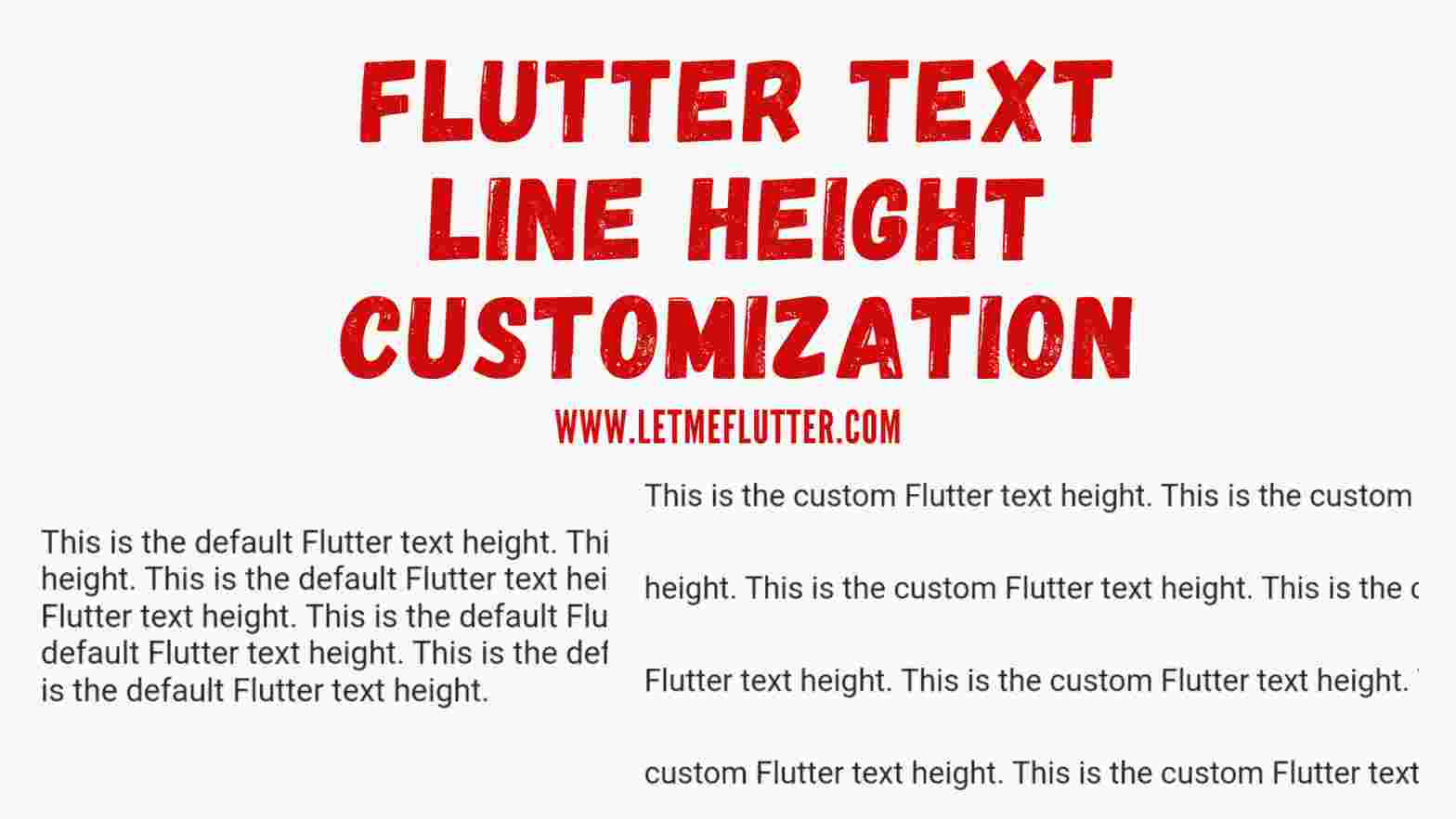 flutter text line height