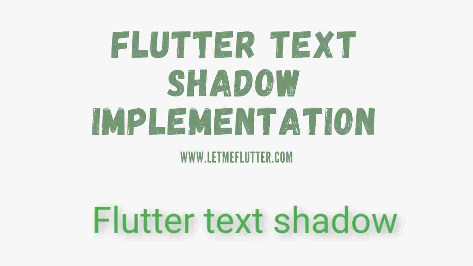 flutter text shadow