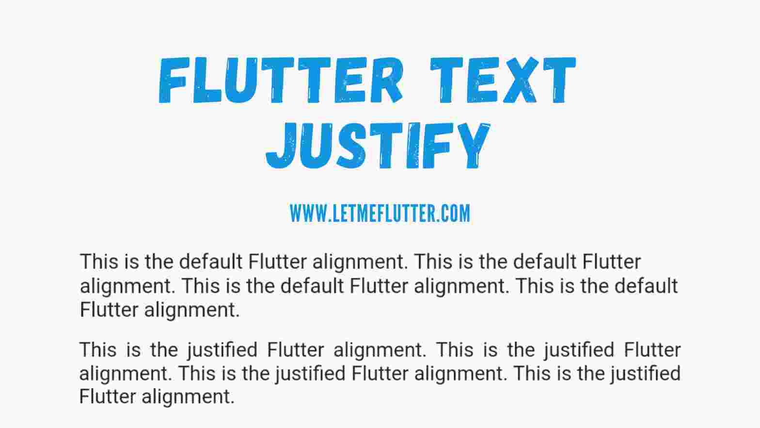 Flutter text justify