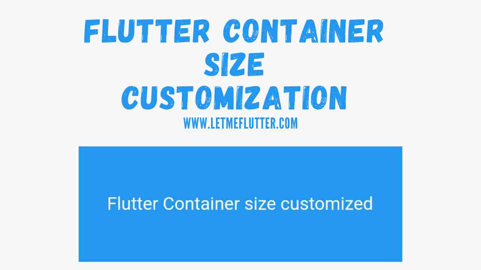 flutter container size
