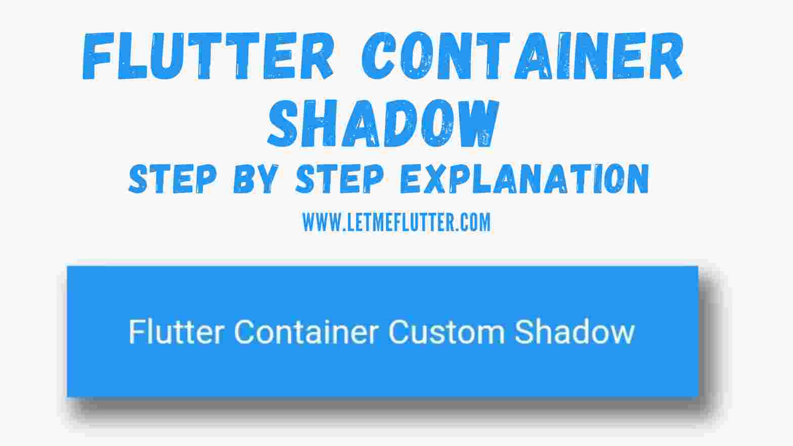 flutter container shadow