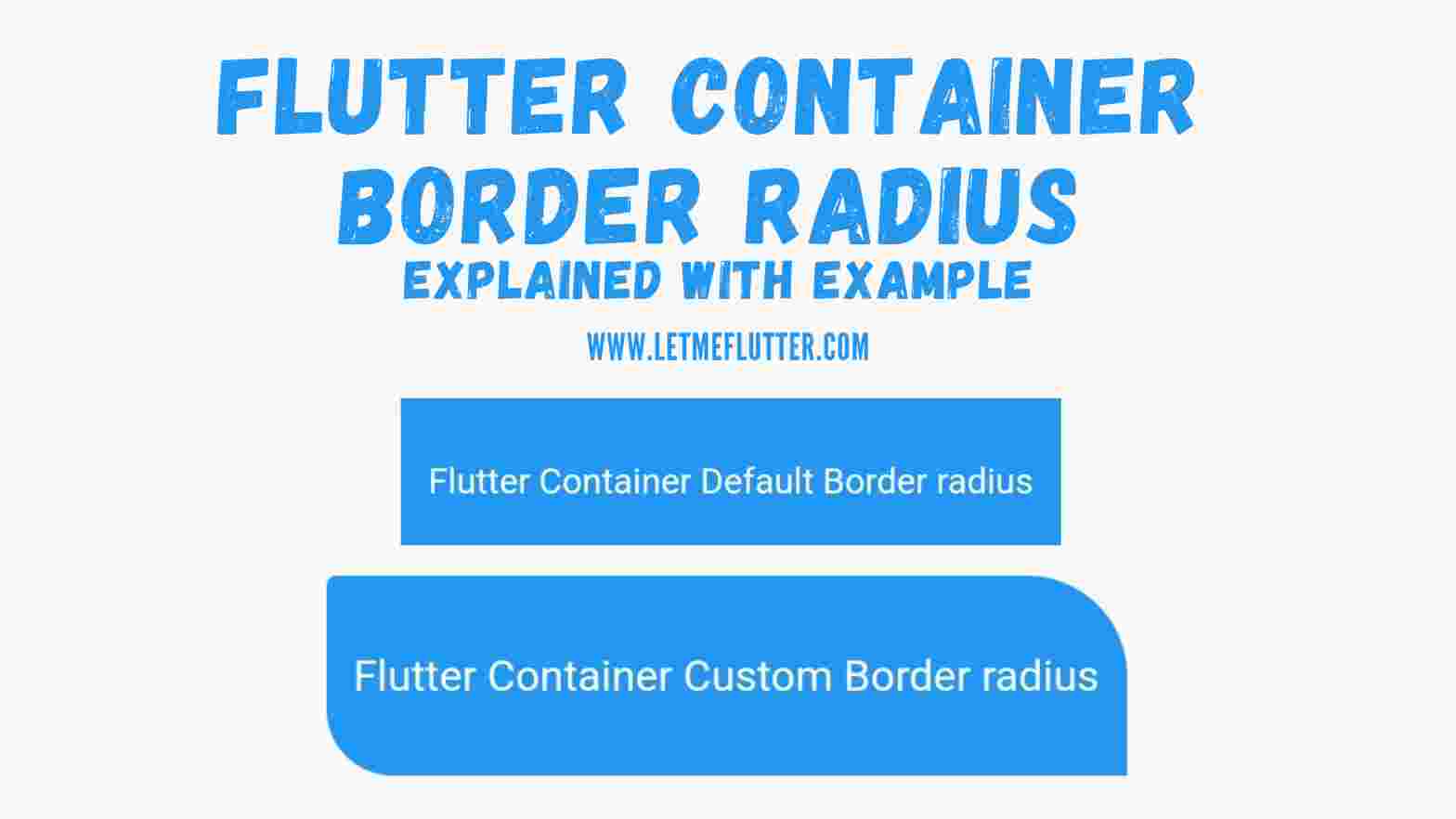 flutter container border radius