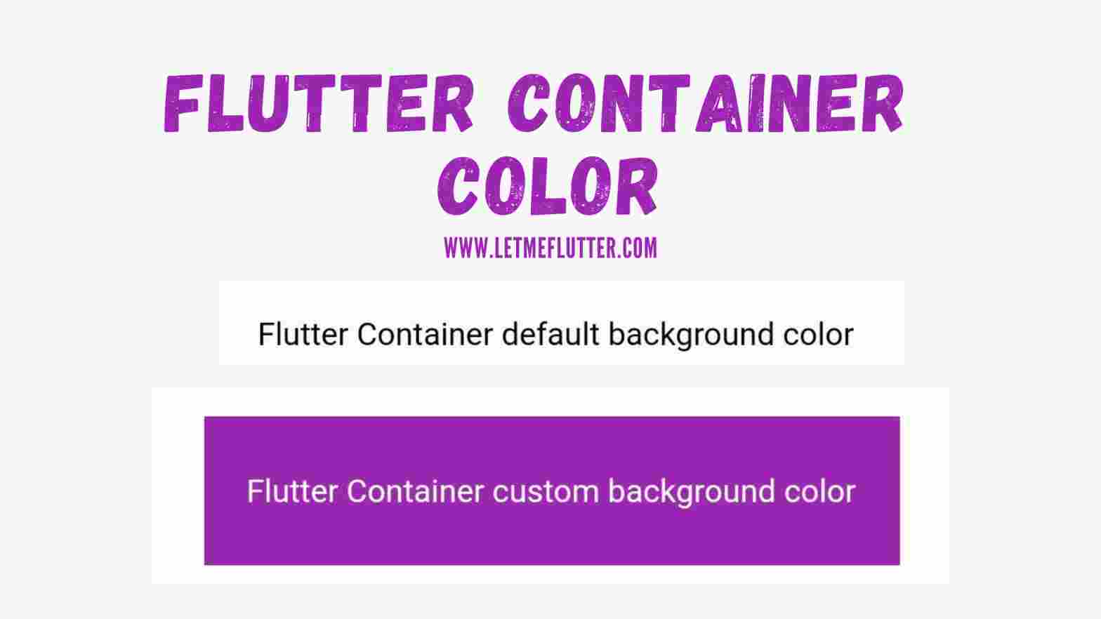 Flutter container color