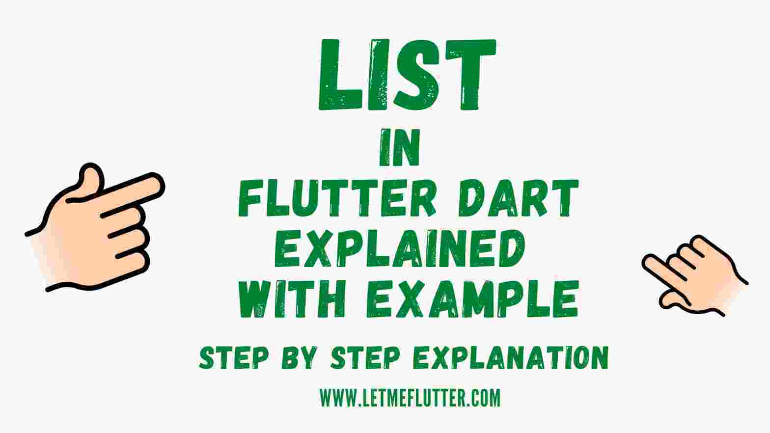 list in Flutter