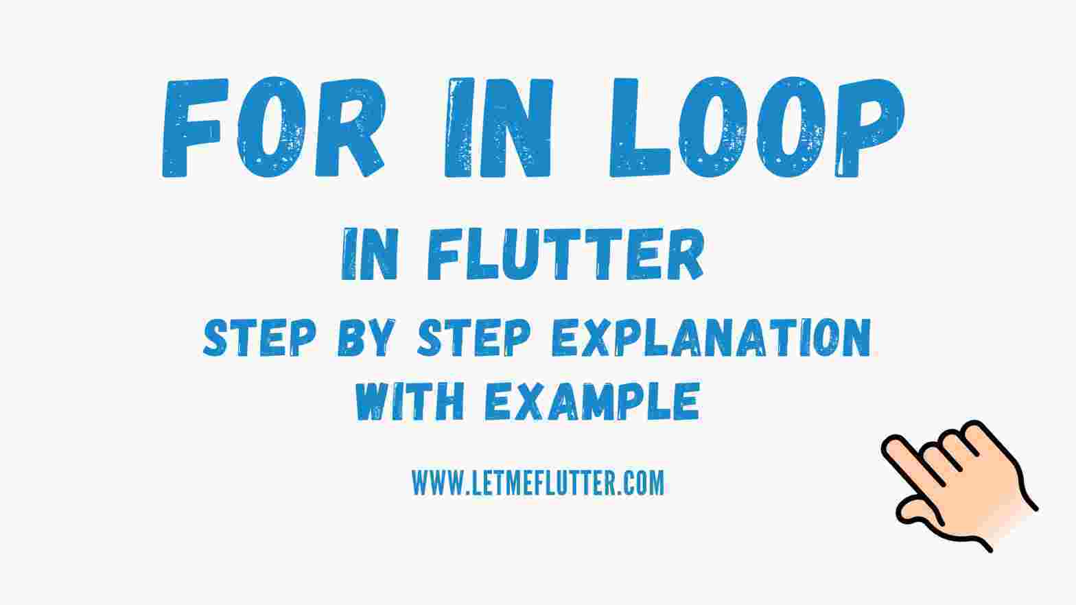 Flutter for in loop