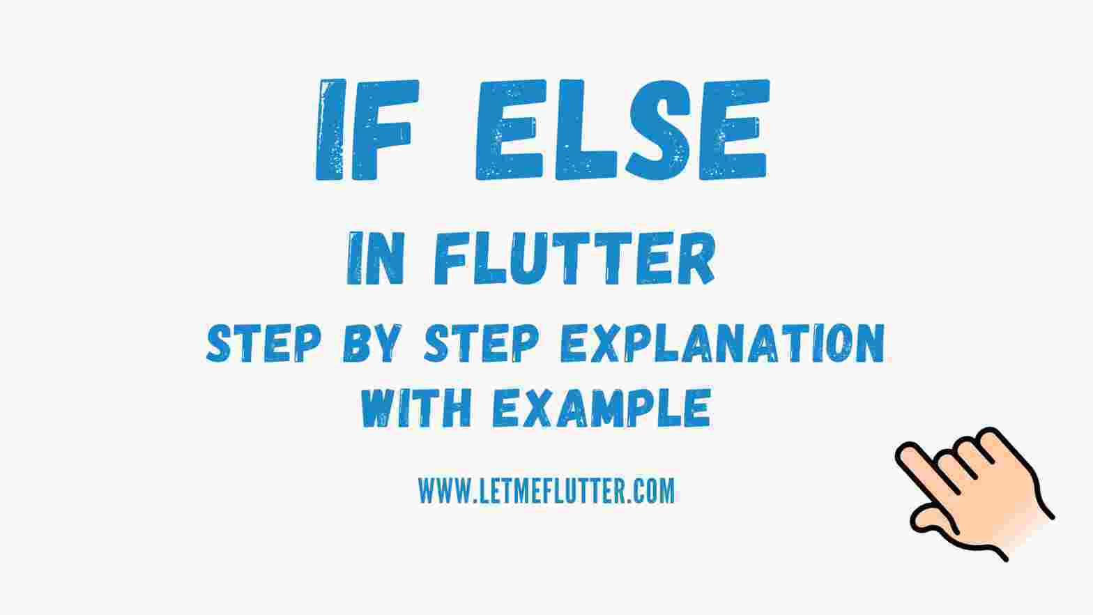 if else in Flutter
