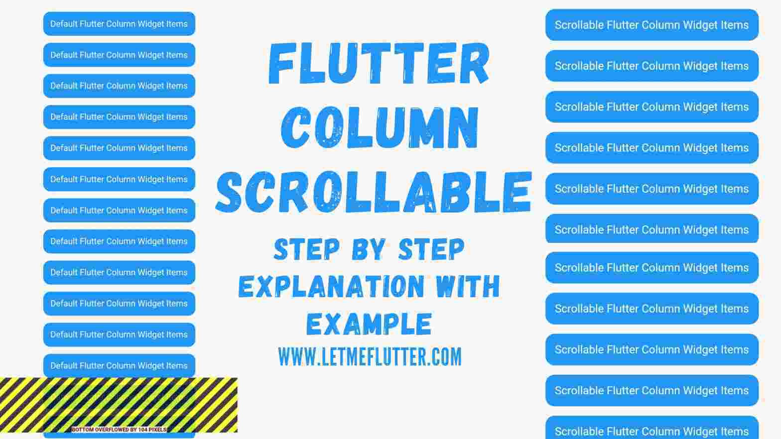 flutter column scrollable