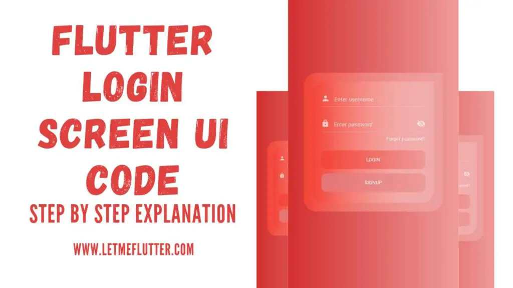 flutter login screen
