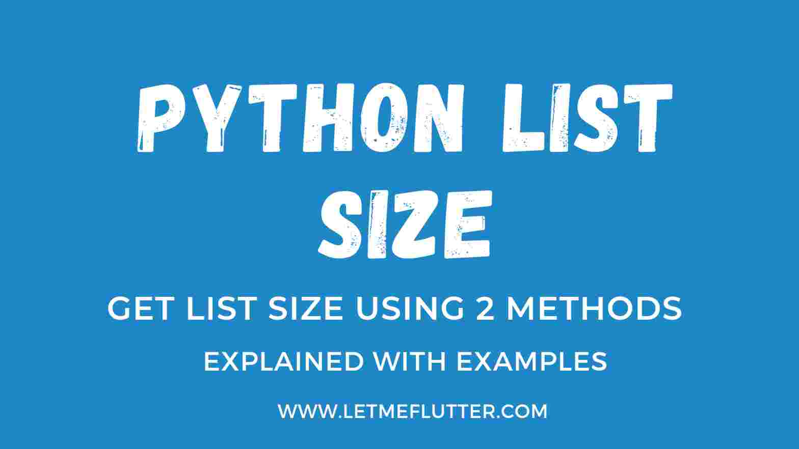 python list size