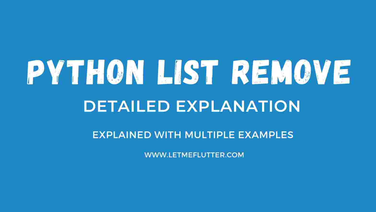 python list remove