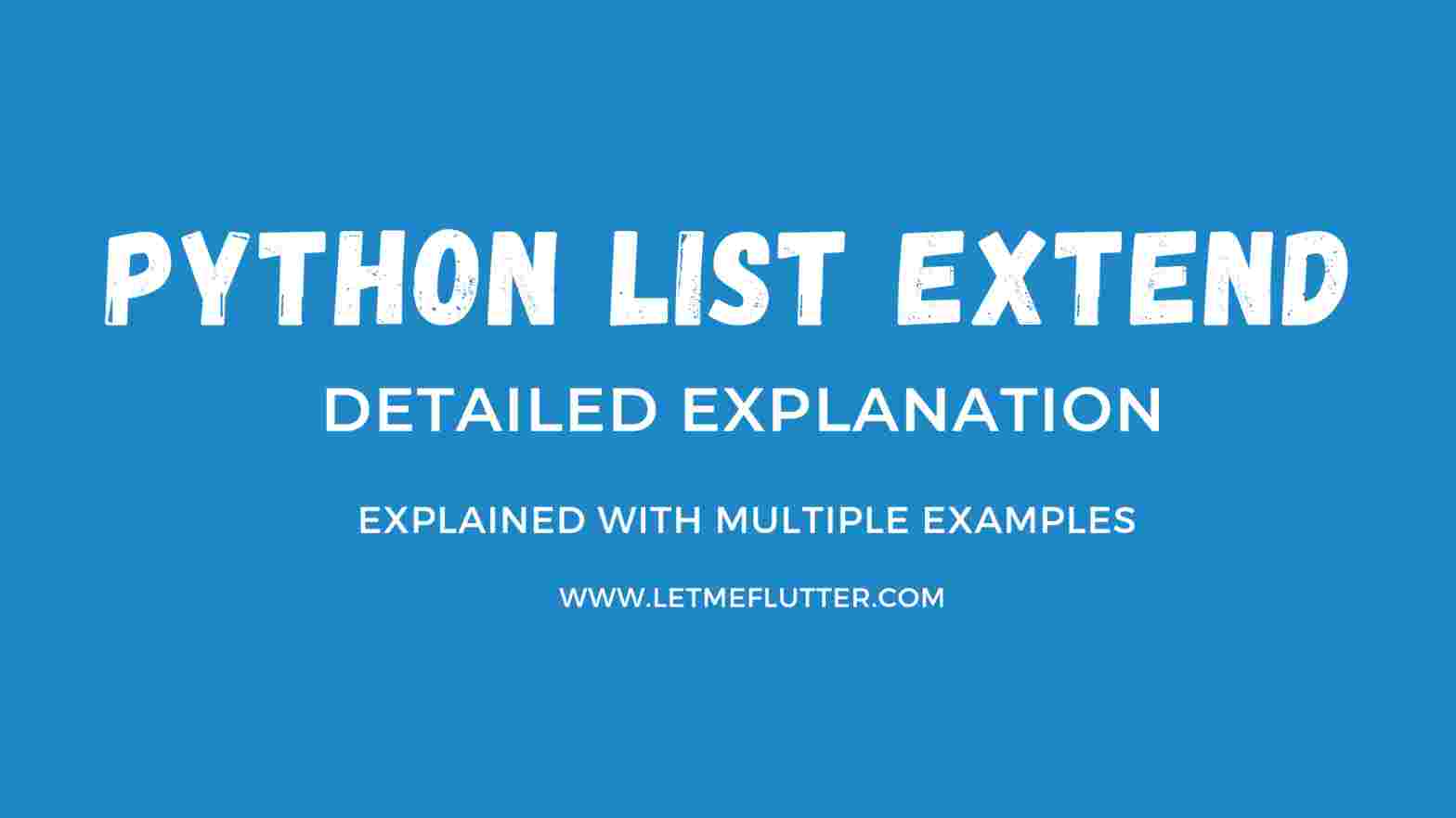 python list extend