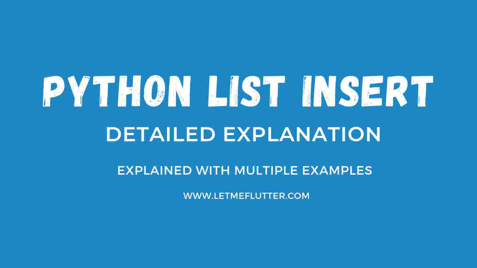python list insert