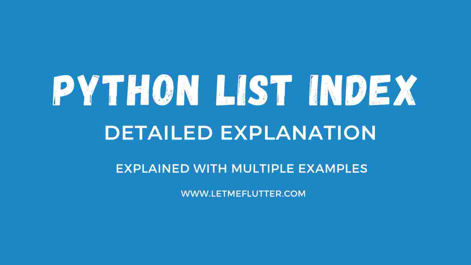 python list index