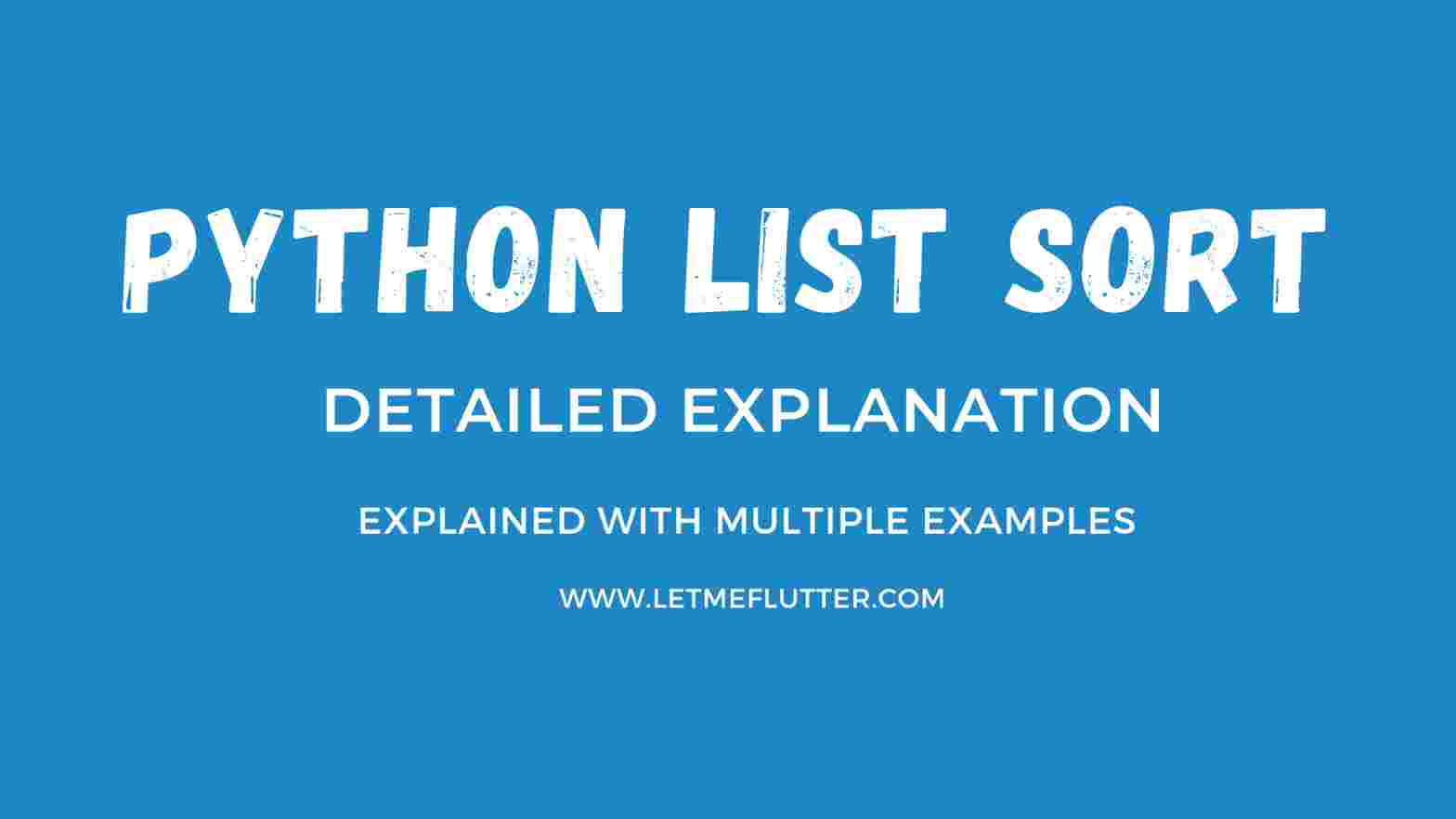 Python list sort