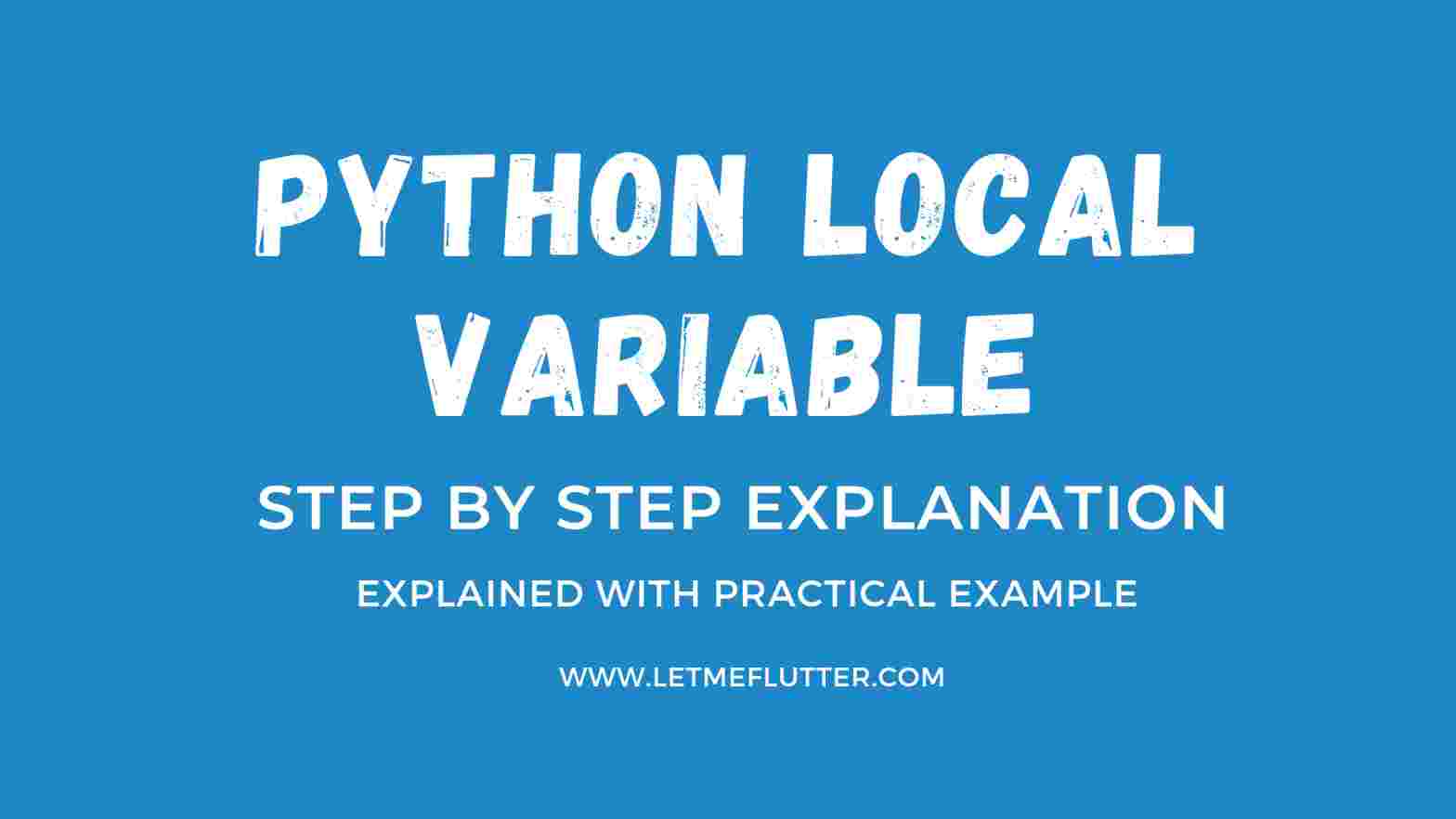 python local variable
