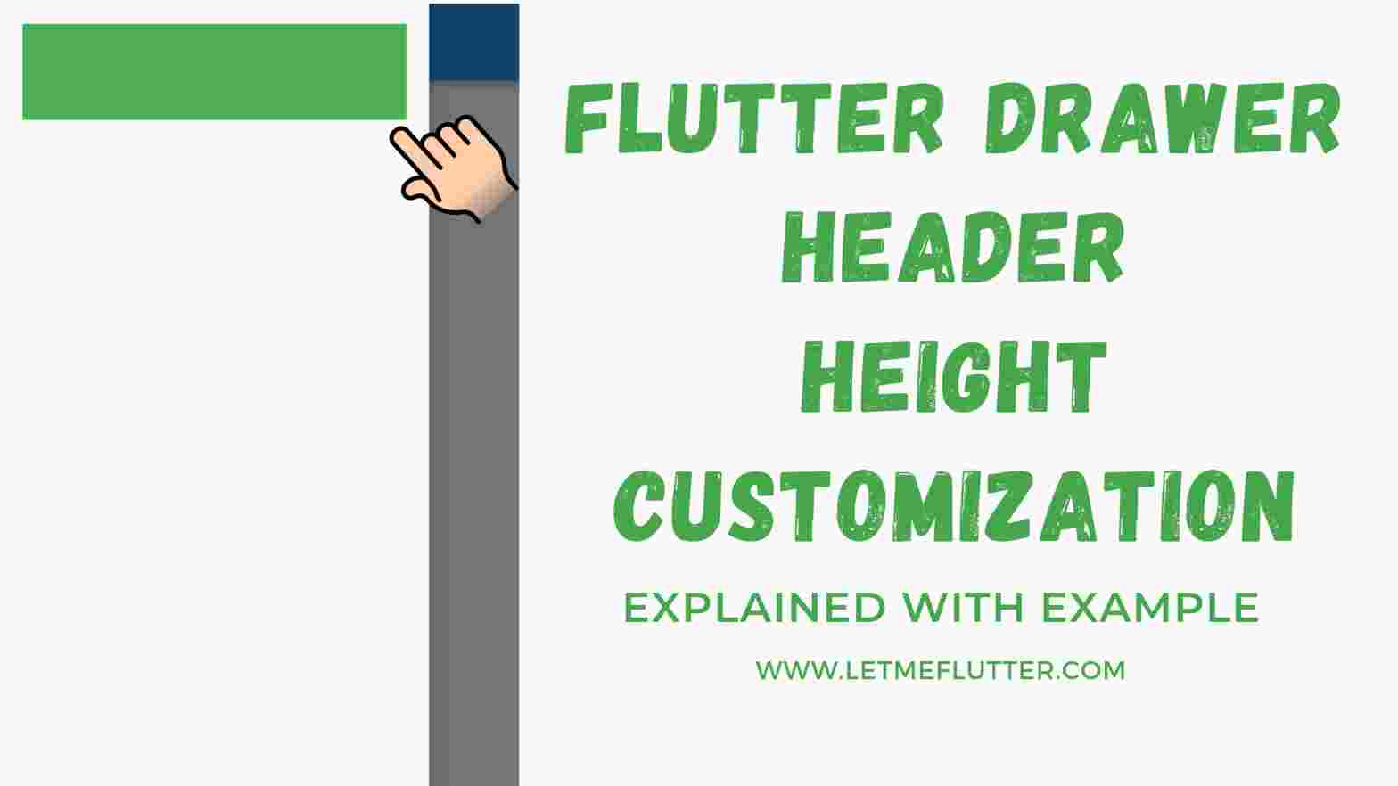 flutter drawer header height